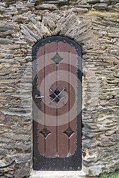 Medieval gate to the tower, Burgruine Elsterberg, Freistaat Sachsen photo