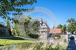 Medieval gatehouse and bridge of the Steinfurt Castle