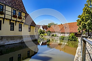 Medieval gatehouse and bridge of the Steinfurt Castle