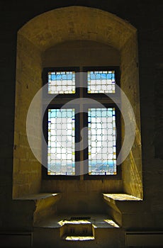 Medieval Glass Window Palace of the Popes