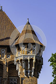 Medieval Gothic Castle Complex Architecture of Malbork Castle, Poland