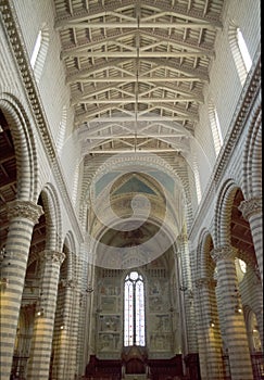 Medieval Gothic Cathedral of Orvieto, Italy