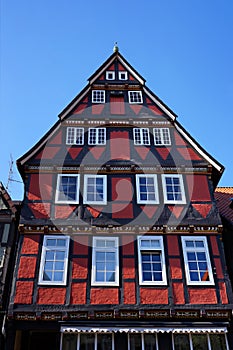 Medieval half-timber house in Celle, Germany