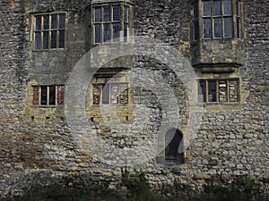 Medieval Helmsley castle ruins, Yorkshire