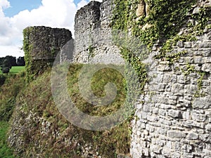 Medieval Helmsley castle ruins, Yorkshire