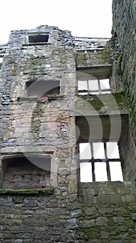 Medieval Helmsley castle ruins, Yorkshire