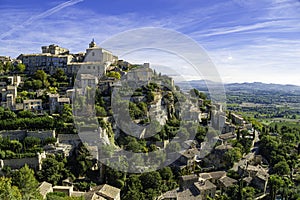 Medieval hilltop town of Gordes. Provence, Luberon national park