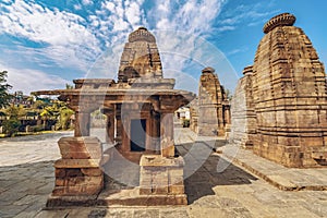 Medieval Hindu stone temple ruins of Baijnath at Bageshwar district of Uttarakhand India.