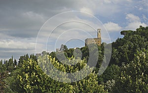 Medieval historic castel of Poppi in Tuscany Italy