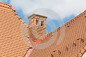 Medieval House Brick Chimney