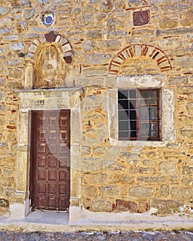 Medieval house entrance