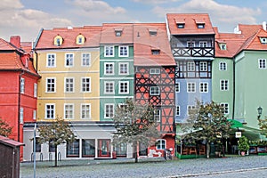 Medieval House. Market Square In Cheb, Czech Republic