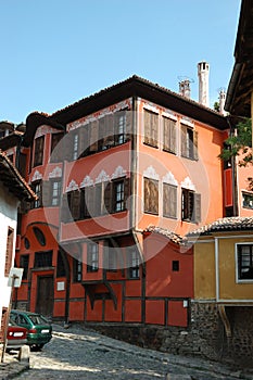 Medieval houses of old Plovdiv,Bulgaria