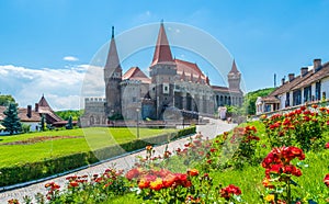 Medieval Hunyad Corvin castle, Hunedoara town,Transylvania regiom, Romania, Europe