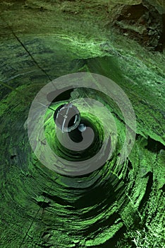 Medieval Illuminated Well  in an old Castle