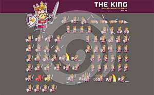 Medieval King Game Character Animation Sprite