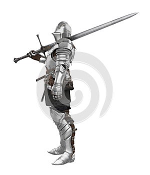 Medieval Knight Armor Isolated