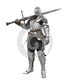 Medieval Knight Armor Isolated