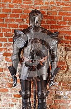 Medieval knight armor photo