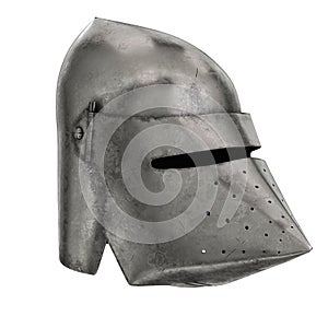 Medieval Knight Bascinet Helmet