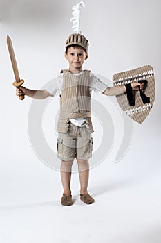 Medieval knight child