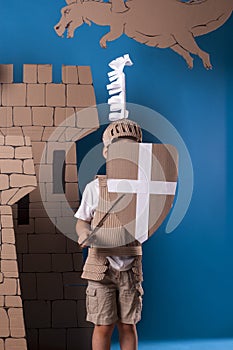 Medieval knight child