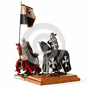Medieval knight figurine
