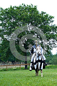 Medieval knight on horse