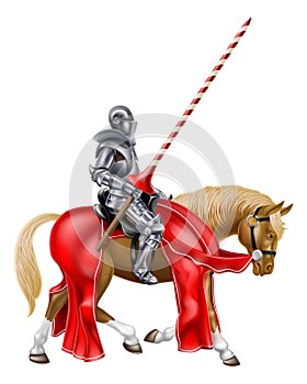Medieval Knight on Horse