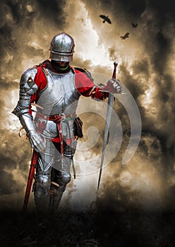 Medieval knight lord poster