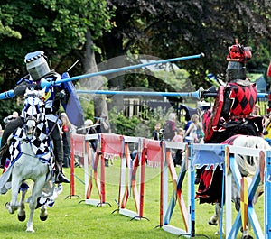 medieval Knight's on horseback