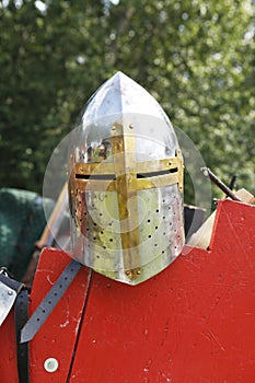 Medieval knights helmet