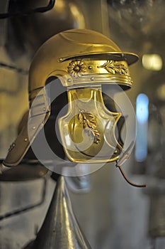 Medieval knights' helmets