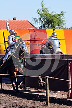 Medieval Knights. Jousting.