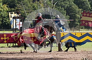 Medieval Knights Jousting at Warwick Castle