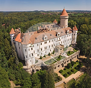 Medieval Konopiste castle or chÃÂ¢teau in Czech Republic