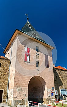 Medieval Kosice Gate in Levoca, Slovakia