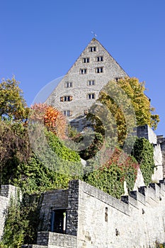 Medieval landmark Neubausaal in Schwaebisch Hall in Germany