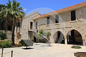 Medieval Larnaka castle courtyard