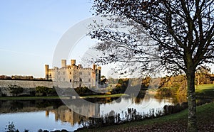Medieval Leeds Castle Bathed in Winter Light