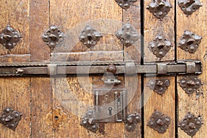 Medieval lock. Medieval padlock. Cerradura medieval. photo