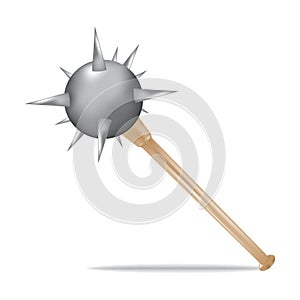 medieval mace. Vector illustration decorative design