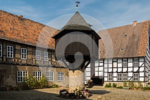 Medieval Mansion Courtyard Dovecote