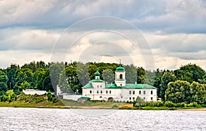 Medieval Mirozhsky Monastery in Pskov, Russia