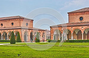 The medieval monastery of Carthusian order in Ferrara, Italy