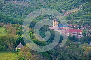 Medieval monastery in Hronsky Benadik (Slovakia), ancient Gothic building