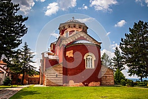 Medieval monastery Zica in Serbia built in 13th century