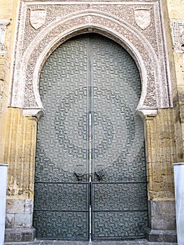 Medieval Mosque gate in Cordoba, Spain.