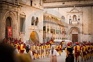 Marche, Ascoli Piceno, Reenactment, Giostra della Quintana, Piazza d`Armi