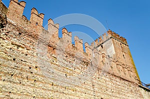 Medieval Old Castle Castelvecchio in Verona, Italy